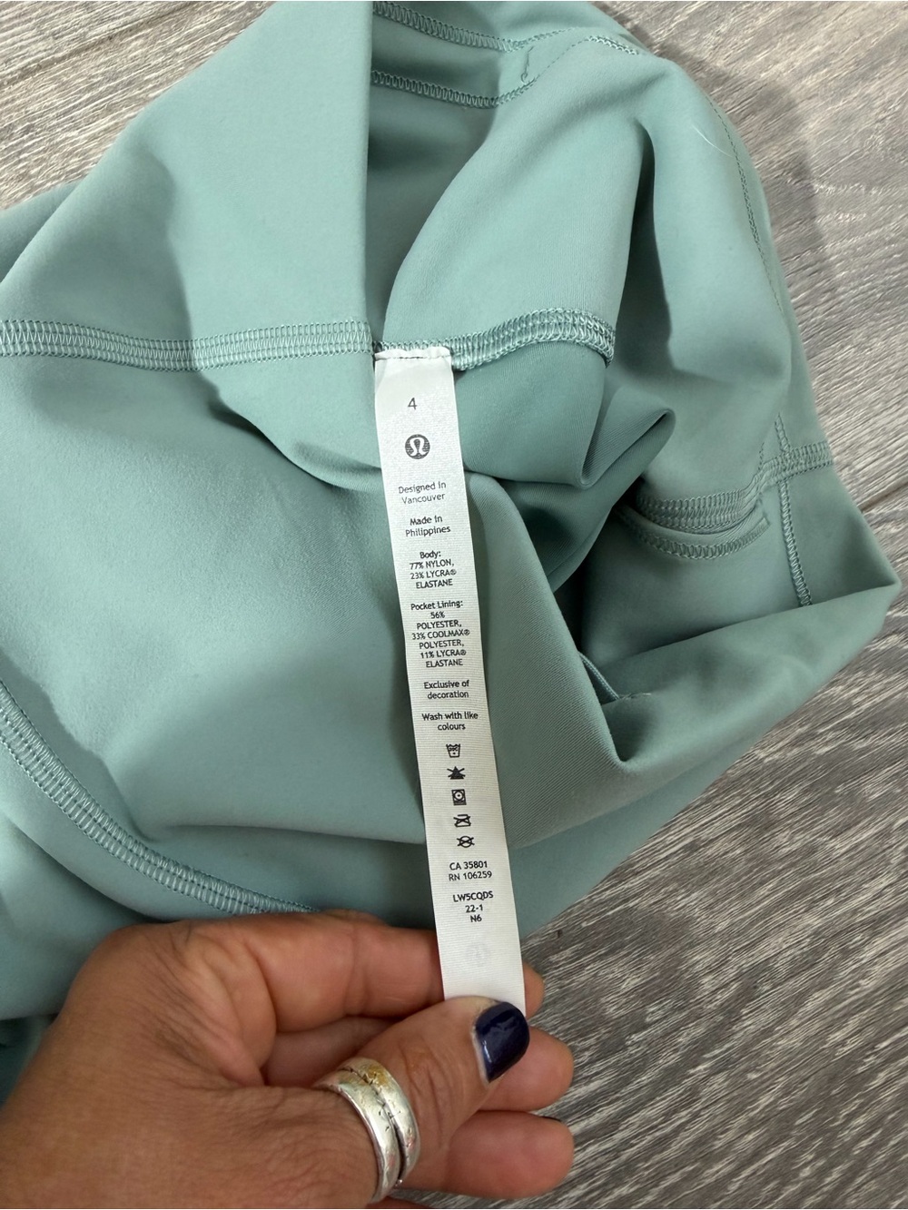 lululemon athletica High-Rise Mint Green Leggings - Picture 5 of 7
